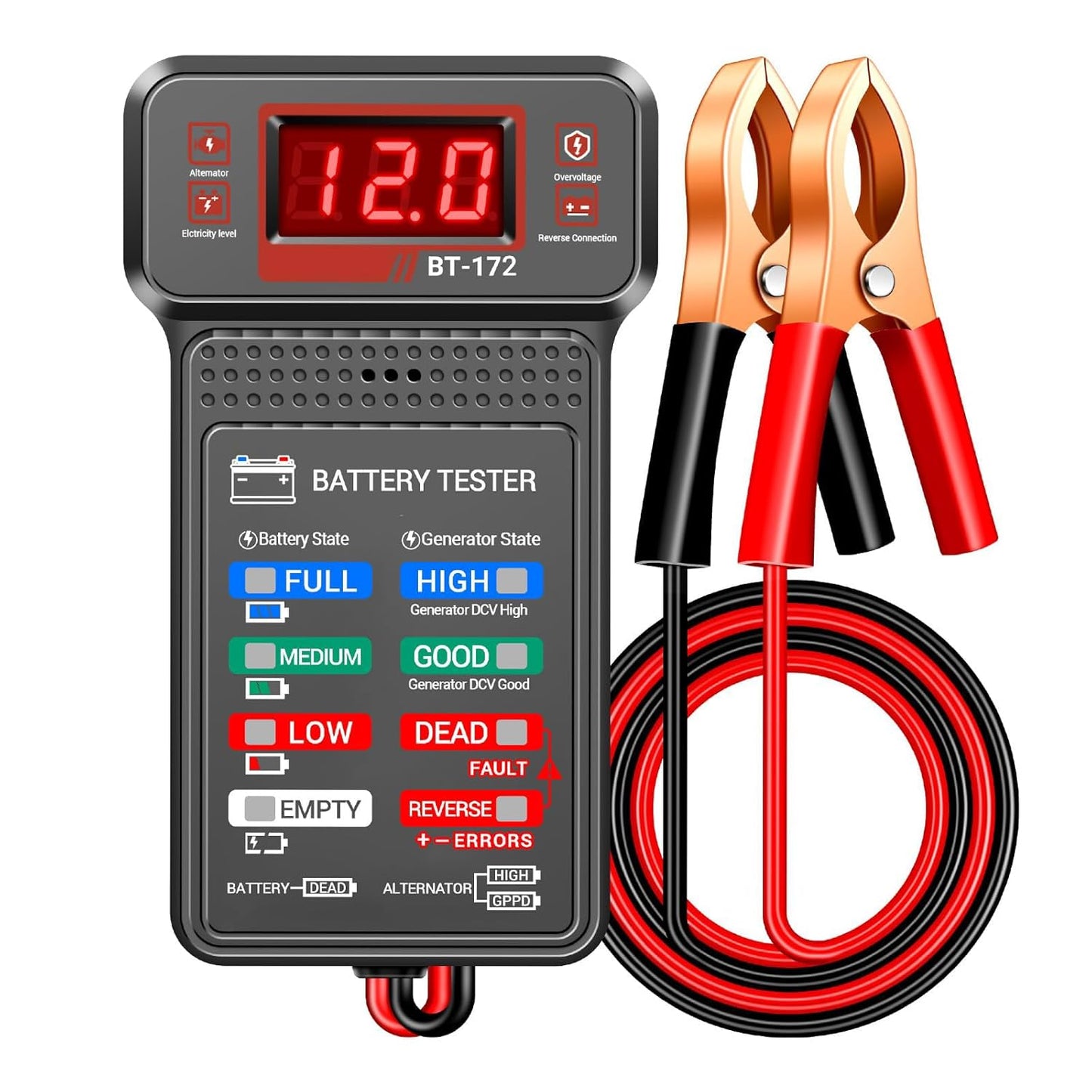 Car Battery Tester,12V Digital Automotive Batteries Tester