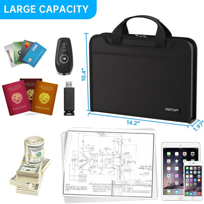 Fireproof and waterproof Important Document Organizer Folio Accordion File