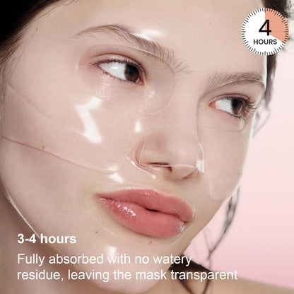 4Pcs/box Pink Collagen Jelly Gel Sleeping Mask, Overnight Face Mask