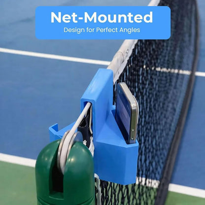 Tennis Camera Mount for Fence, Secure Clip-On Holder for Net
