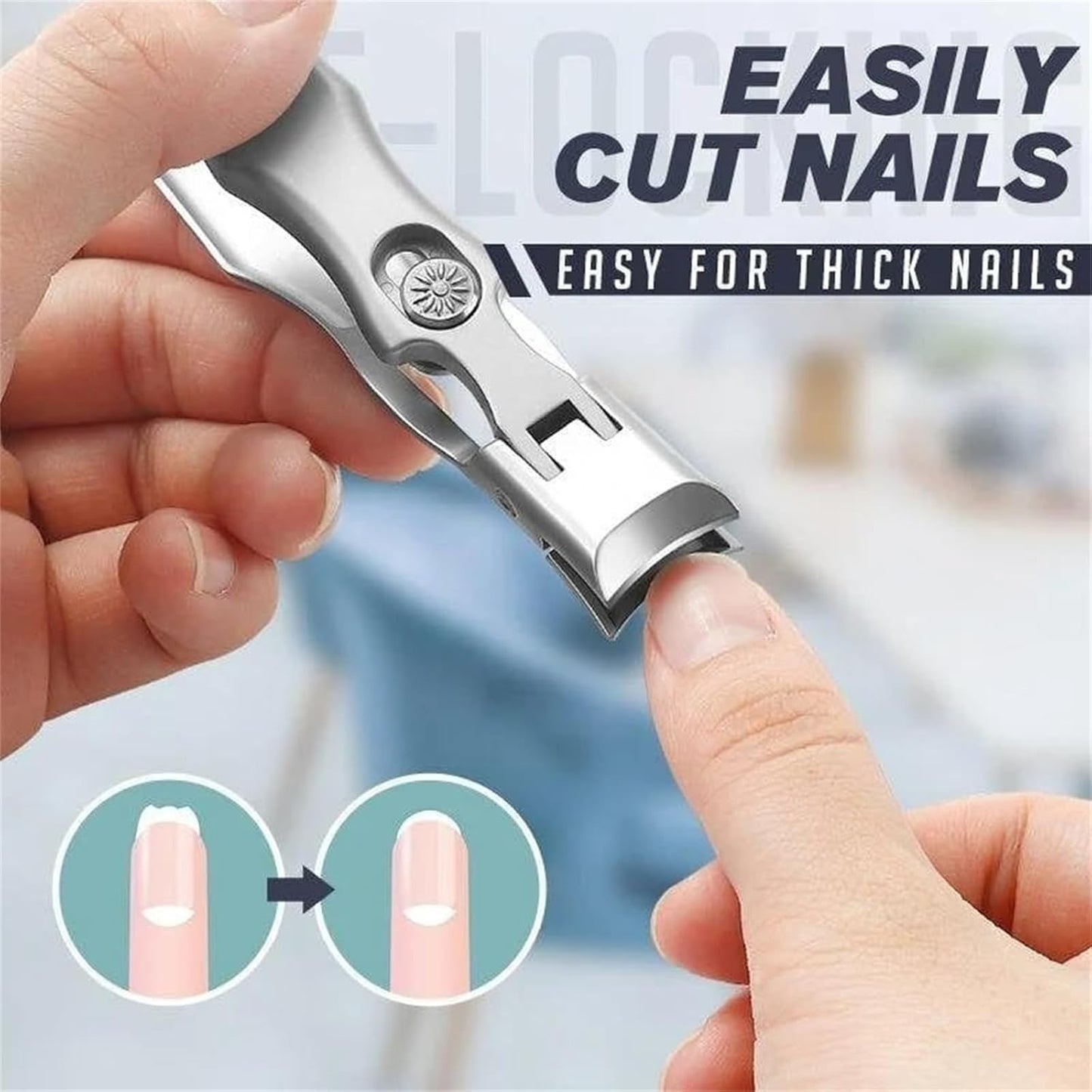Ultra Sharp Stainless Steel Nail Clippers for Thick Hard Nails