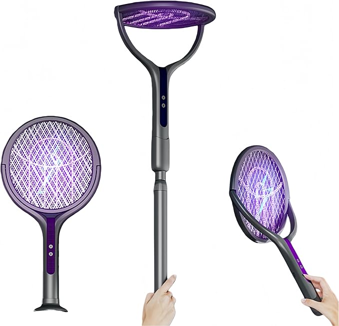 Rechargeable Electric Mosquito Swatter with Extendable Handle