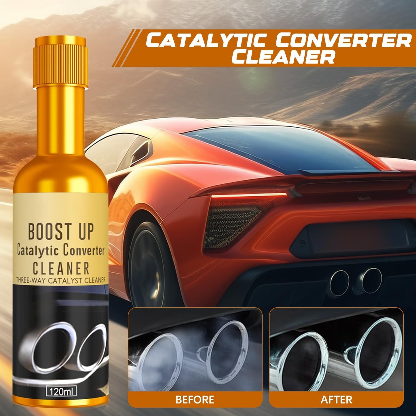 Catalytic Converter Cleaner Auto Parts Engine, Exhaust System Pipe Carbon Removal Cleaner Treatment Additive Oil