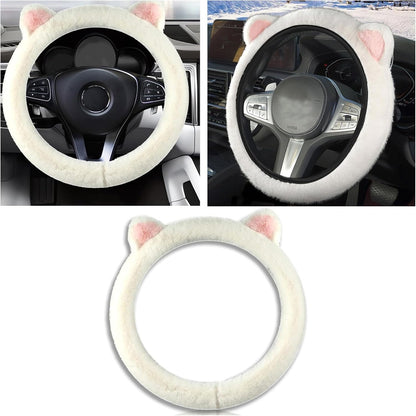 Cute Steering Wheel Protector with Kitty Cat Ears