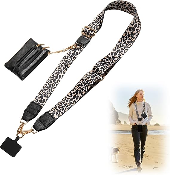 Cell Phone Lanyard Crossbody,Adjustable Cell Phone Strap with Wallet