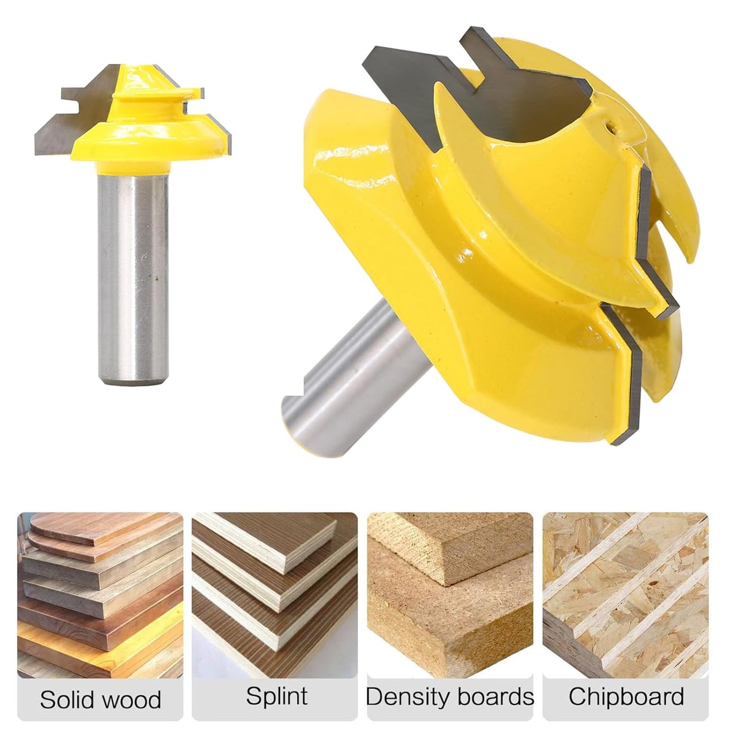 1/2" Router Bit - 45 Degree Glue Joint Lock Miter