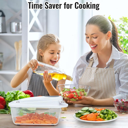 All-in-1 Vegetable Chopper Mandoline Slicer with Container