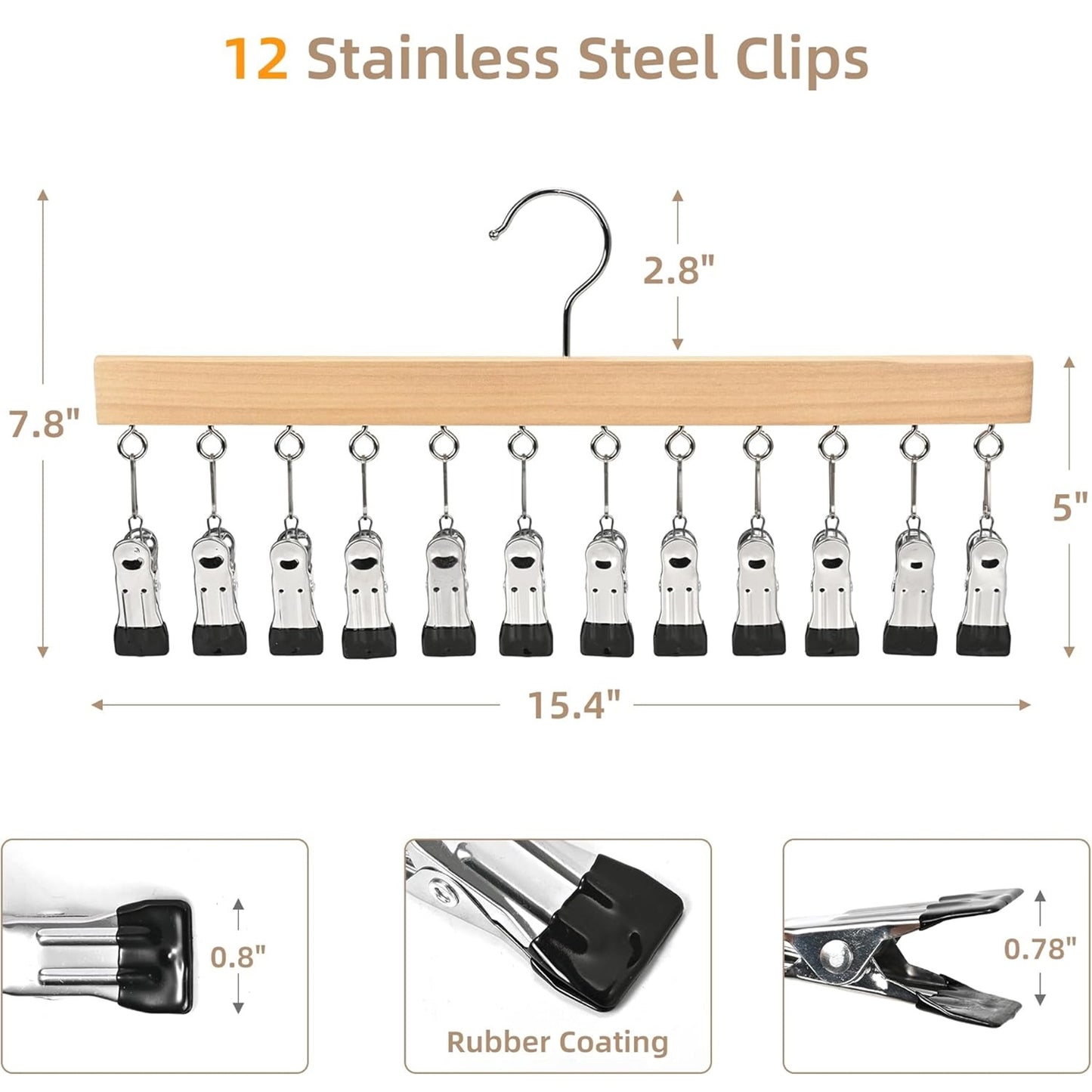Hooks for Hanging Adhesive Hooks Solid Wood Hat Storage