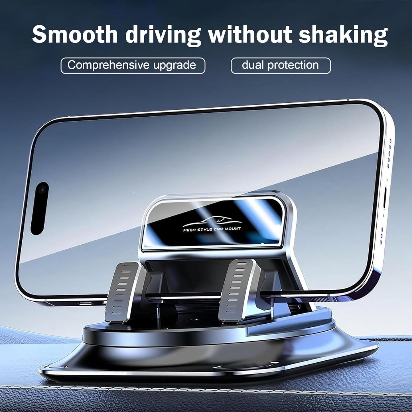 360 Degree Phone Holder Rotating Car, Dashboard Cell Phone Holder