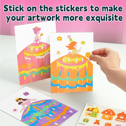 DIY Rainbow Scratch Art - 20Pcs Rainbow Scratch Mini Art Notes Set for Kids
