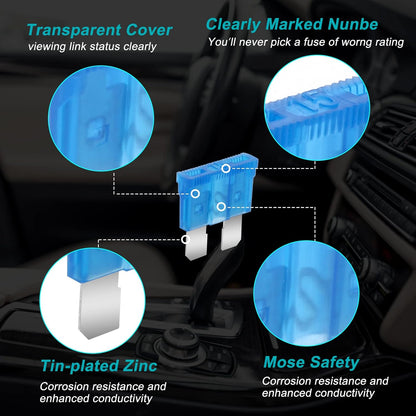 306Pcs Automotive Fuse Kit: Aluminum Blade Fuses, Puller & Test Light for Car/Truck Repair