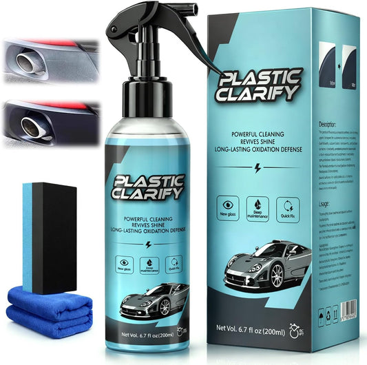 Refurbishing Agent Set for Refreshing Faded Plastic, Leather, Vinyl & Rubber Trim with Polish, Automotive Shiny Stuff