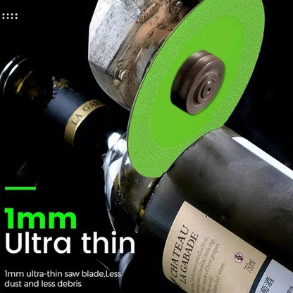 3pcs 100MM Diamond Ultra-Thin Green Brazing Blade For Cutting Ceramic Jade Glass Tile Wine Bottle Grinding