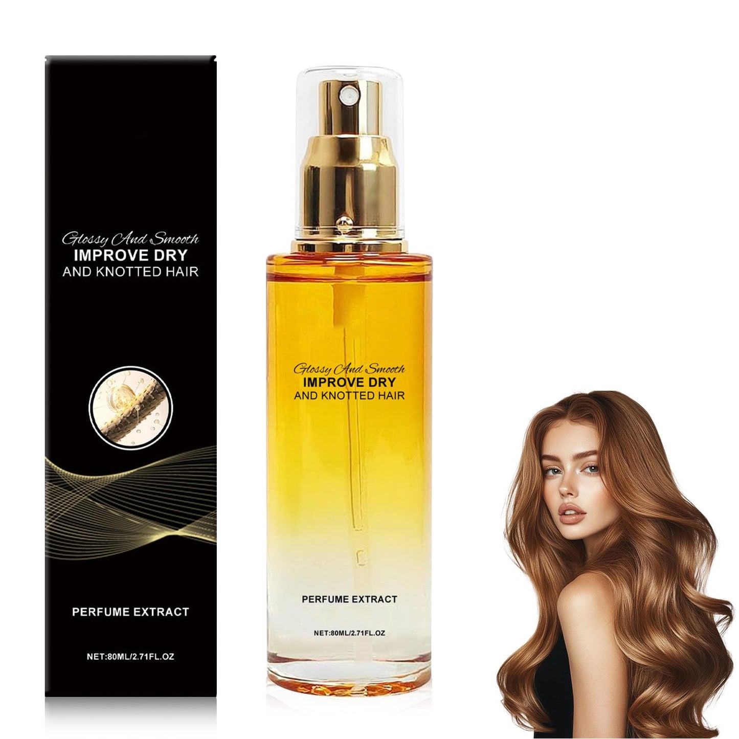 Smoothing Hair Serum Oil Gently Nourishes and Smooths Strands — Daily Hair Care