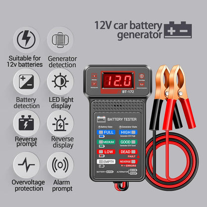 Car Battery Tester,12V Digital Automotive Batteries Tester