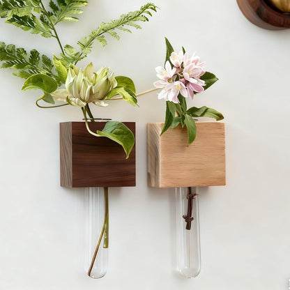 Mini Vase Magnets for Fridge,3D Wall Vase Holders with Test Tube