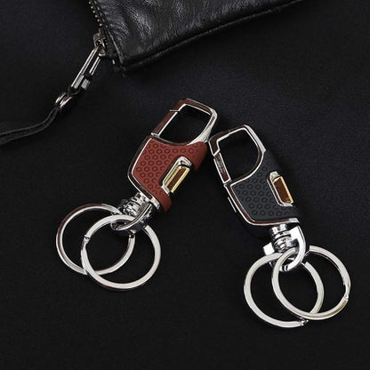 3PCS Heavy Duty Keychain with 2 Metal Key Rings
