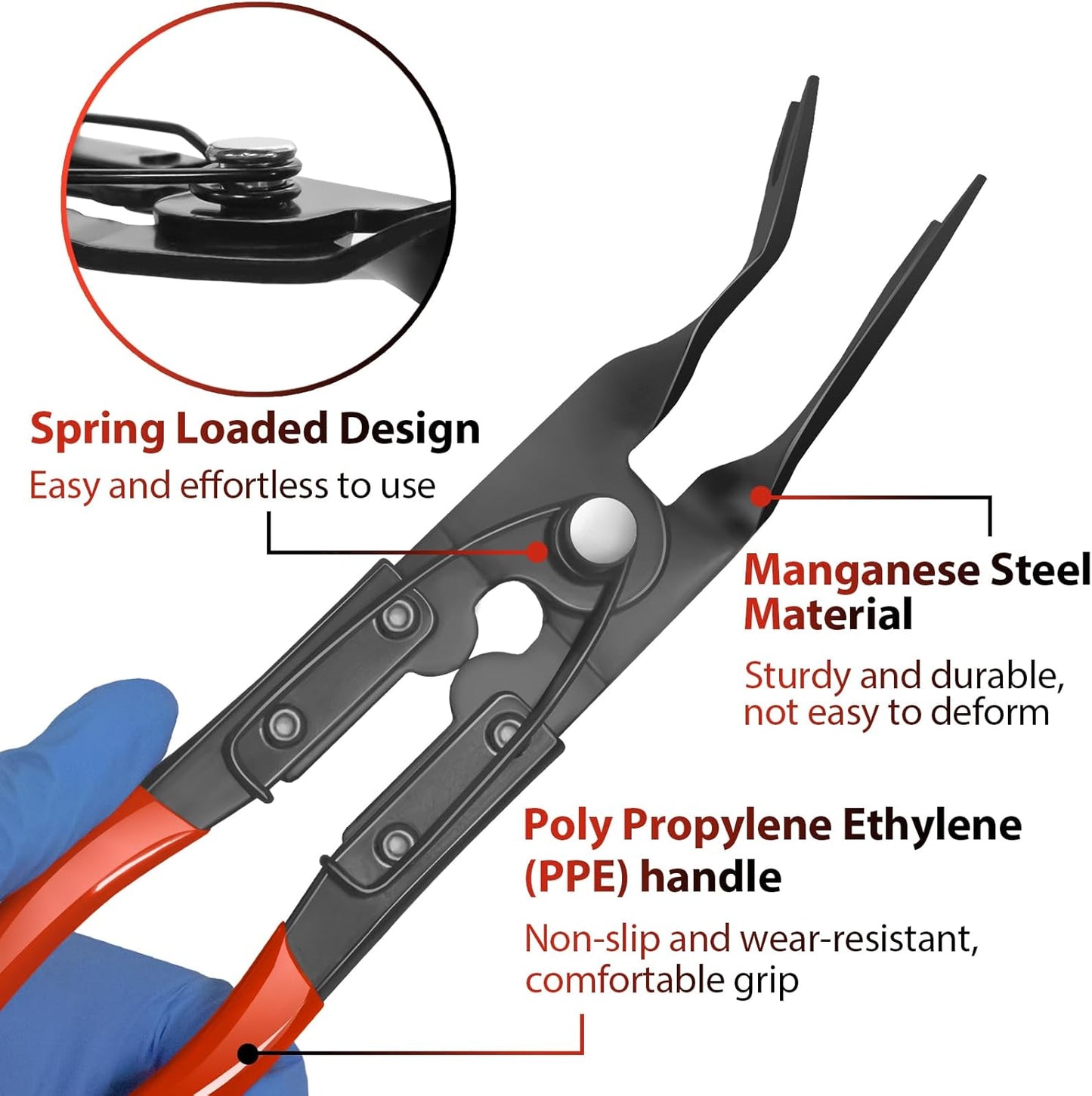 3 Pcs Auto Clip Pliers Set and Fastener Remover