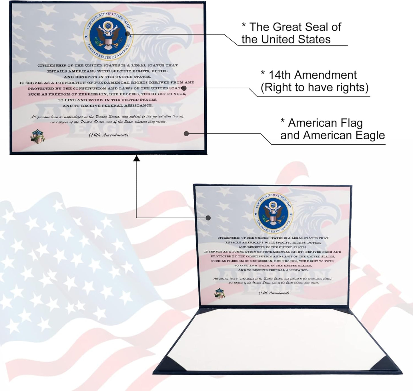 US Birth Certificate Holder 8.5x11 Birth Certificate Cover Protector
