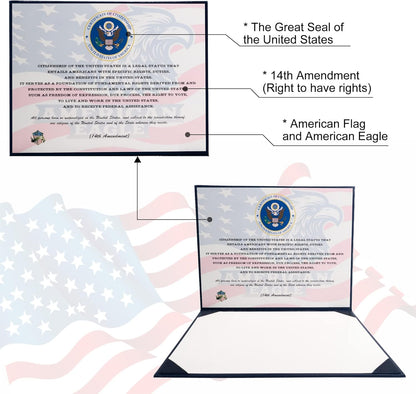 US Birth Certificate Holder 8.5x11 Birth Certificate Cover Protector