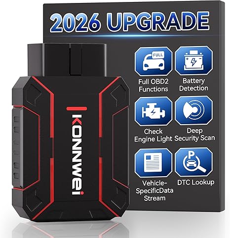 Bluetooth OBD2 Scanner Diagnostic Tool for iOS & Android