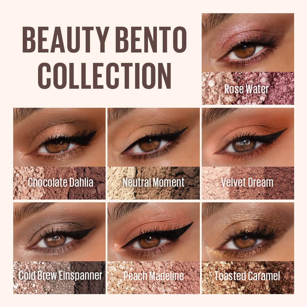 3 Colors Eyeshadow Easy Finger Blendable, Glitter, High Pigmentation
