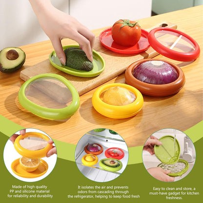 4 Pcs Vegetable and Fruit Storage Containers for Fridge