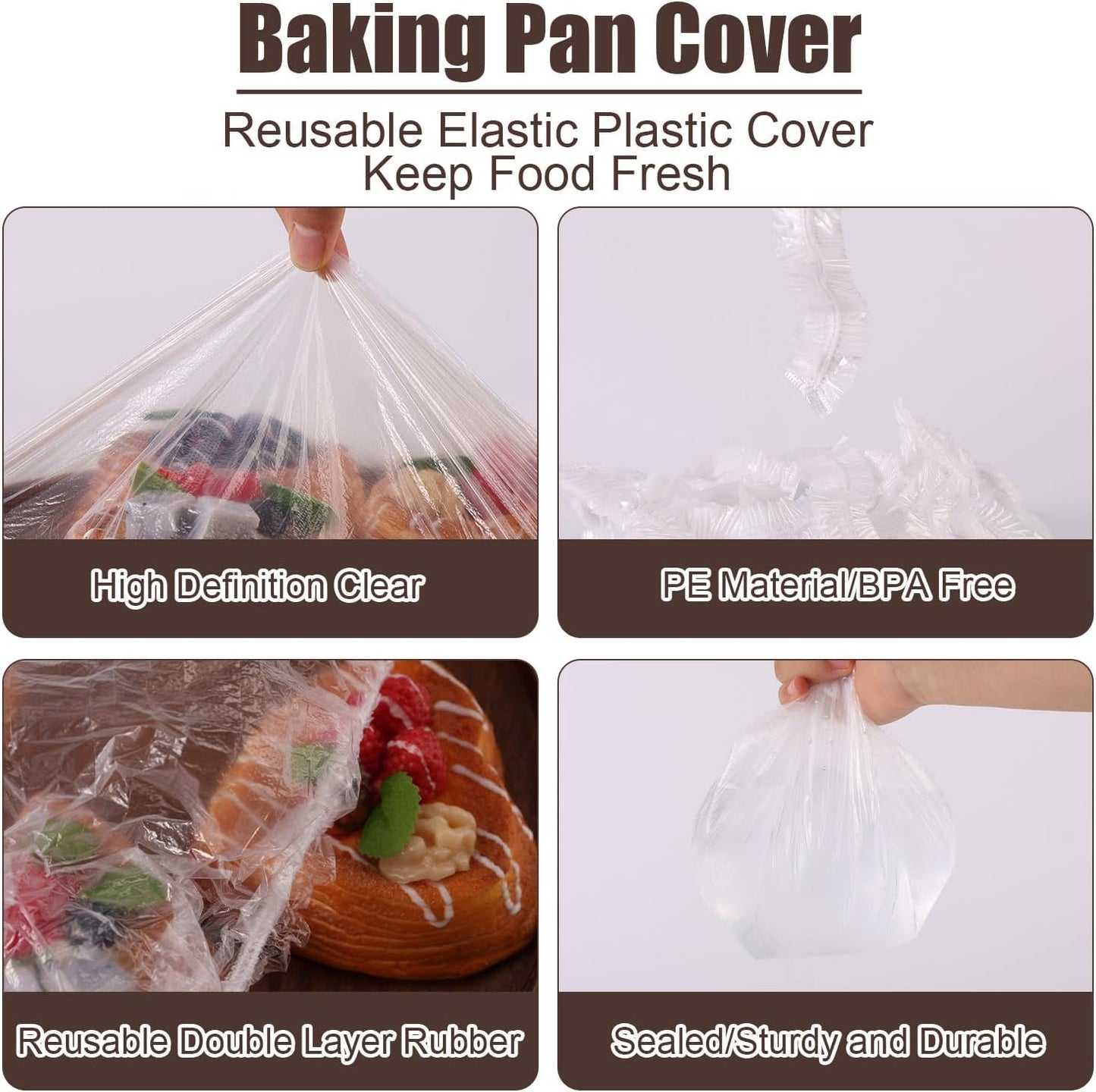 50Pcs Extra Large Bowl Covers For Bread Proofing