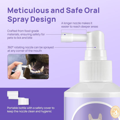 Dog Oral Care Spray Effectively eliminates bad breath relieves gum redness