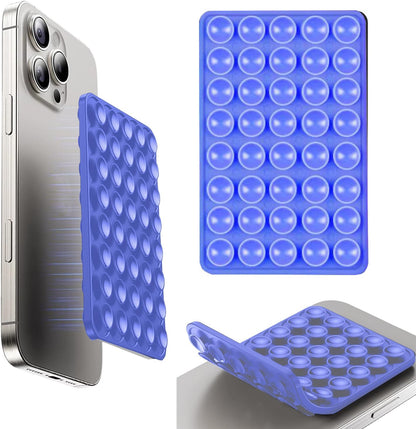 3Pcs Silicone Suction Cup Phone Case Mount - Double Sided, Strong Grip Holder for Selfie and Video