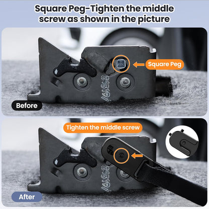 Upgraded Rear Seat Quick Release with Elastic Rope Compatible