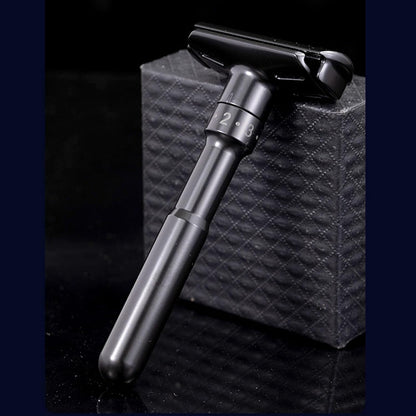 Versatile Portable Manual Beard Trimmer for Men All Facial Hair Types- Adjustable Sharpness Shaving Tool with Durable Design