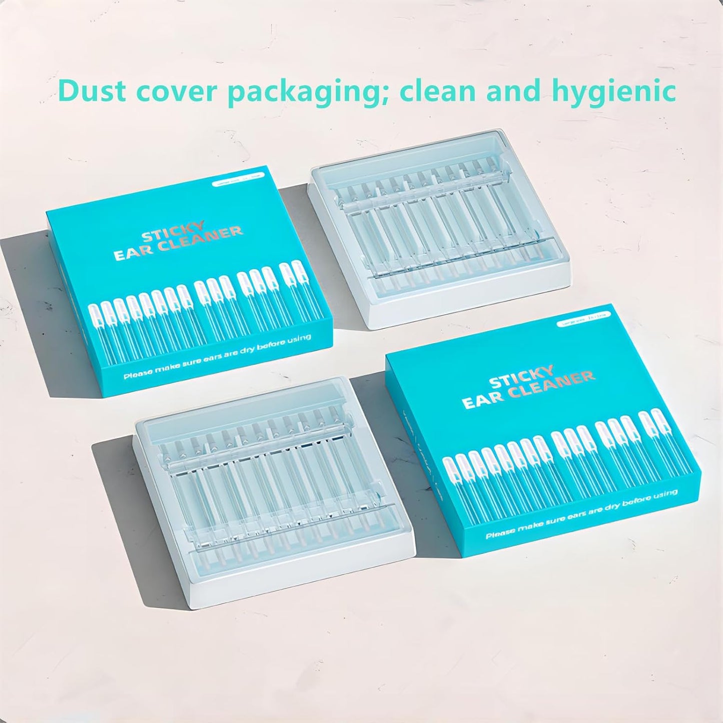 48pcs Enhanced Adhesive Ear Digging Sticks for Children & Adults