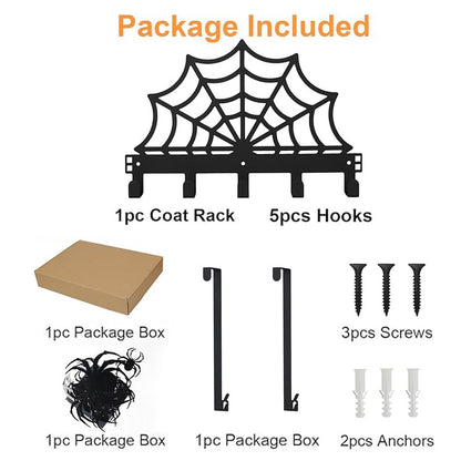 Halloween Gothic Spider Web Bathroom Decor Towel Rack