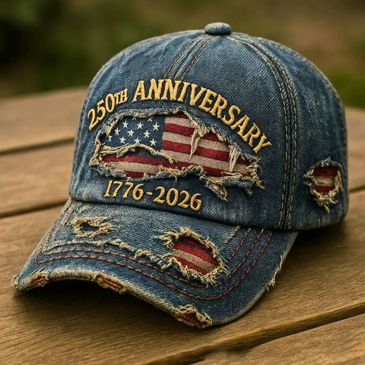 Anniversary Distressed Baseball Cap