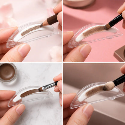 Eyebrow Powder,Waterproof Eyebrow Stamp 3 Pairs Stamp with Brow Brush