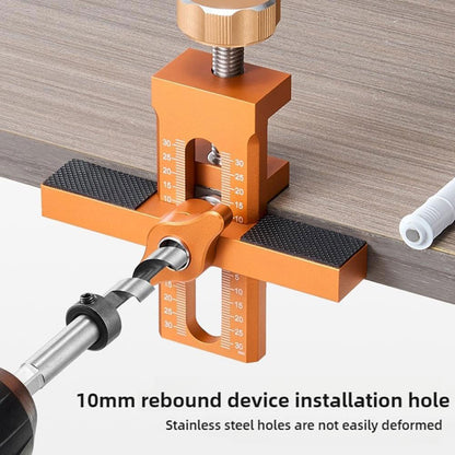 Aluminium Alloy Drillable Cabinet Door Installation Positioner - Adjustable Door Hinge Jig For Installing Cabinet Doors for Most Cabinet Doors