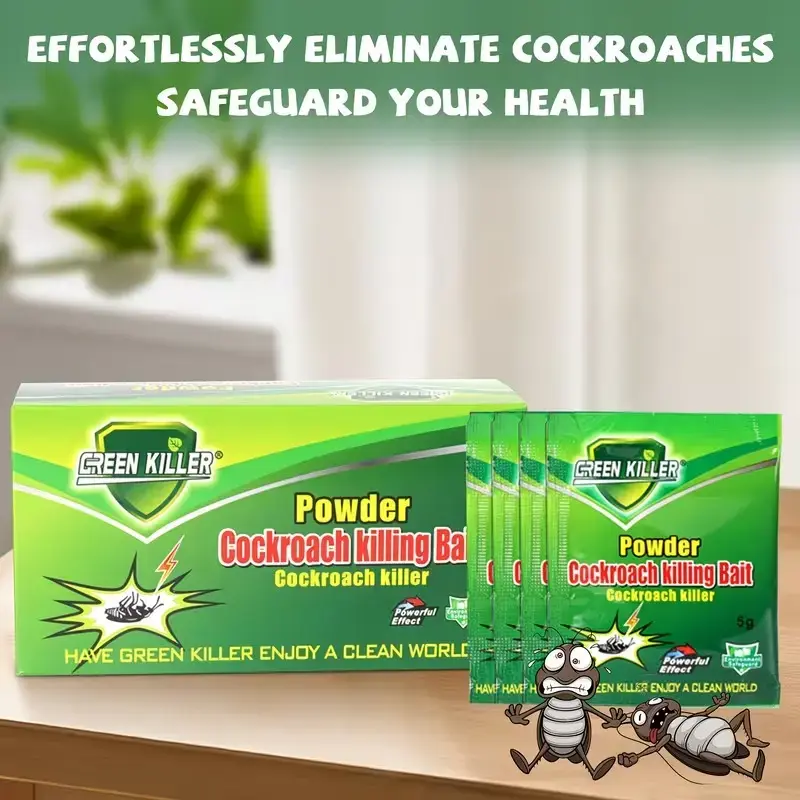20 Packets of High-efficiency Cockroach Bait Powder