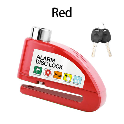 Motorcycle Alarm Disc Brake Lock -Theft Security Lock for Road and Mountain Easy Installation Tamper Resistance for Against Theft