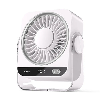 270° Rotating Semiconductor Cooling Desktop Fans with USB Charging