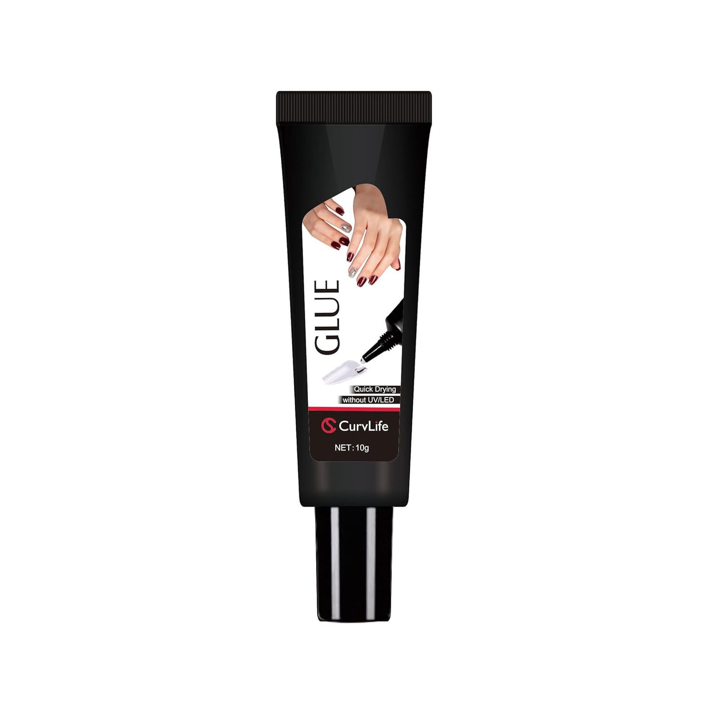 Quick Drying 10g Semi Solid Nail Glue for Press On Nails Tips No Need for UV Lamp Long Lasting