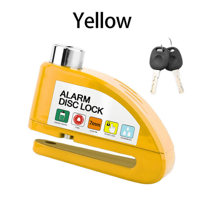 Motorcycle Alarm Disc Brake Lock -Theft Security Lock for Road and Mountain Easy Installation Tamper Resistance for Against Theft