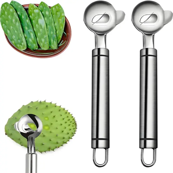 2PCS Stainless Steel Cactus Peeler Tools