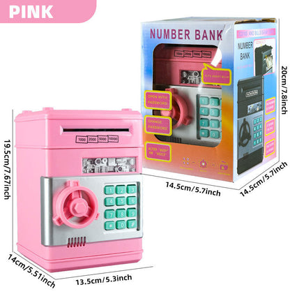 Electronic Piggy Bank ATM Machine Money Safe