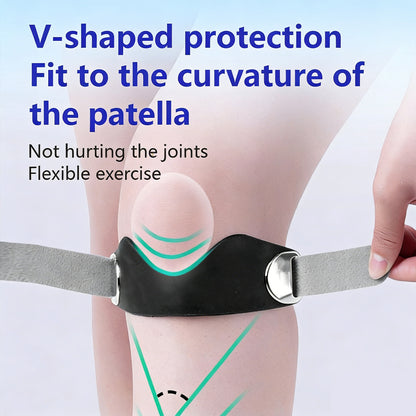 2-Pack Adjustable Patella Strap for Running & Sports - One Size Fits Most