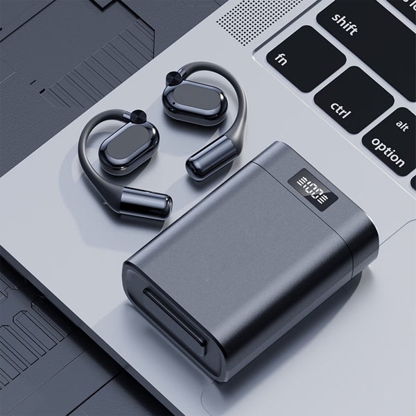 Bluetooth headphones with a power bank and LED light
