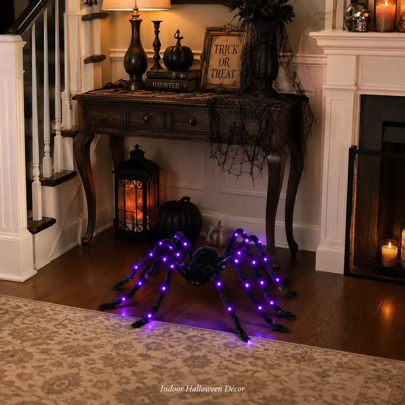 Light-up spider Halloween decoration