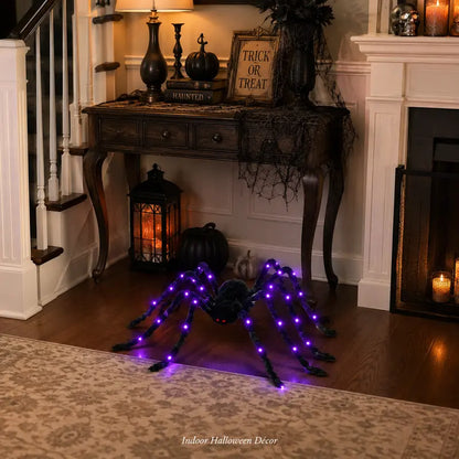 Light-up spider Halloween decoration