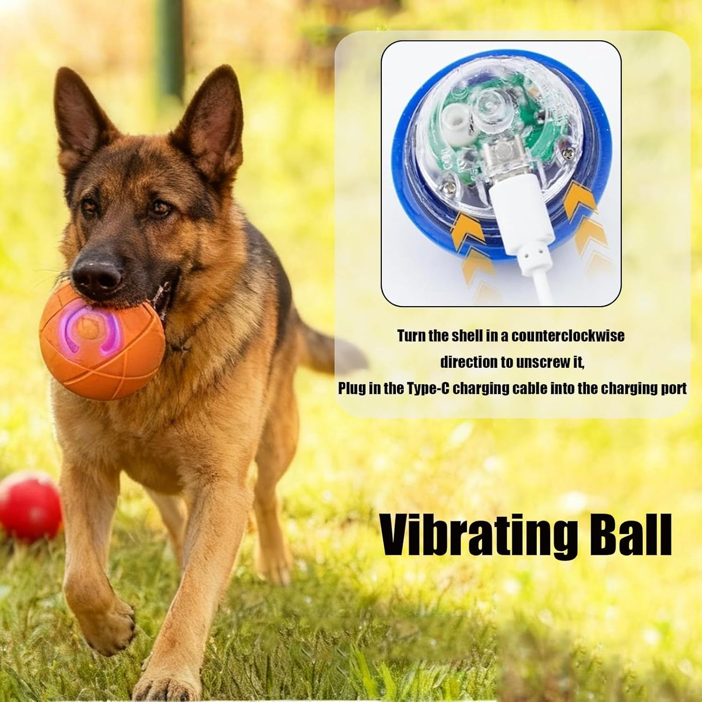 2PCS Dog interactive ball toy,Suitable for small/medium/large dogs
