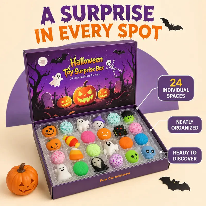 24-Piece Halloween Squishy Surprise Box